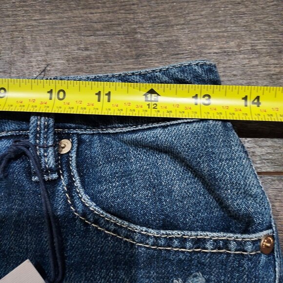 Jeans Habitual Capri Distressed Boyfriend Size 25 Beachcore Summertime 100Cotton - Picture 12 of 13